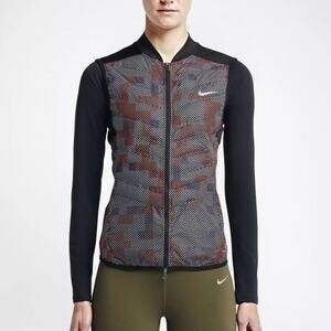 Nike Women's Aeroloft Flash Black Reflective Activewear Running Vest - S